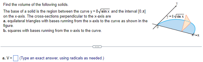 II] and x = 9. The cross-sections perpendicular to the axis on
