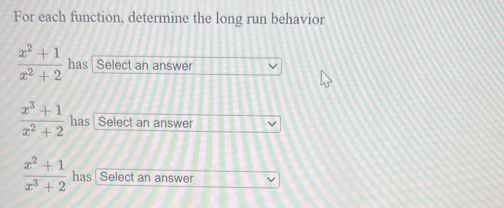 Select an answer 202 + 2 23 + 1 has Select an