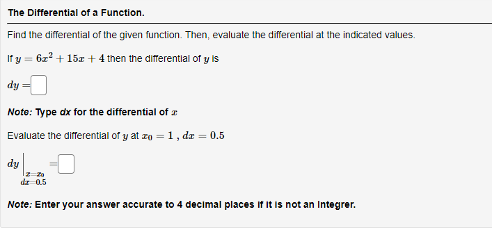 and useful approximation: For c near 0, Assuming that a is near