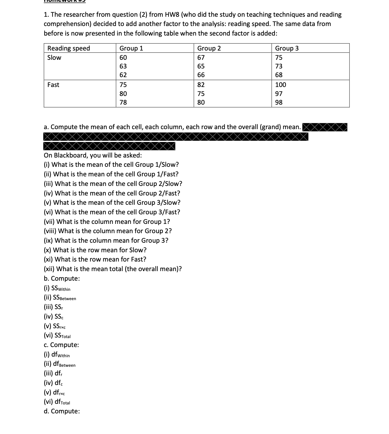 for the interaction is h. What is the effect size for each