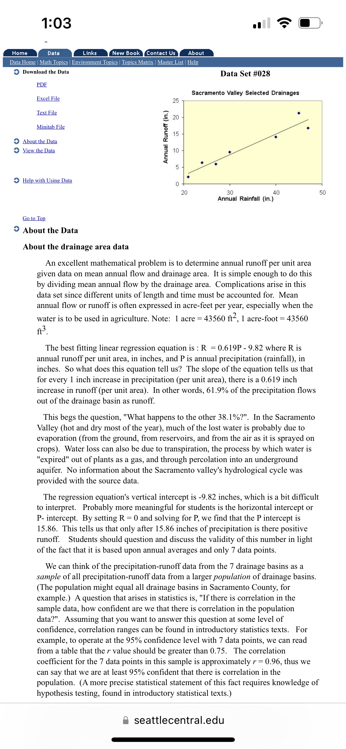 Explain the data set you chose and why you chose it.