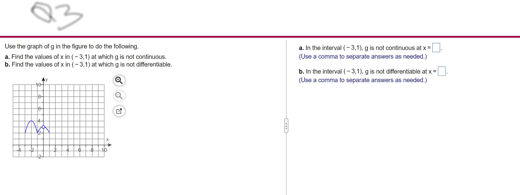 lim to find the slope of the line tangent to the graph