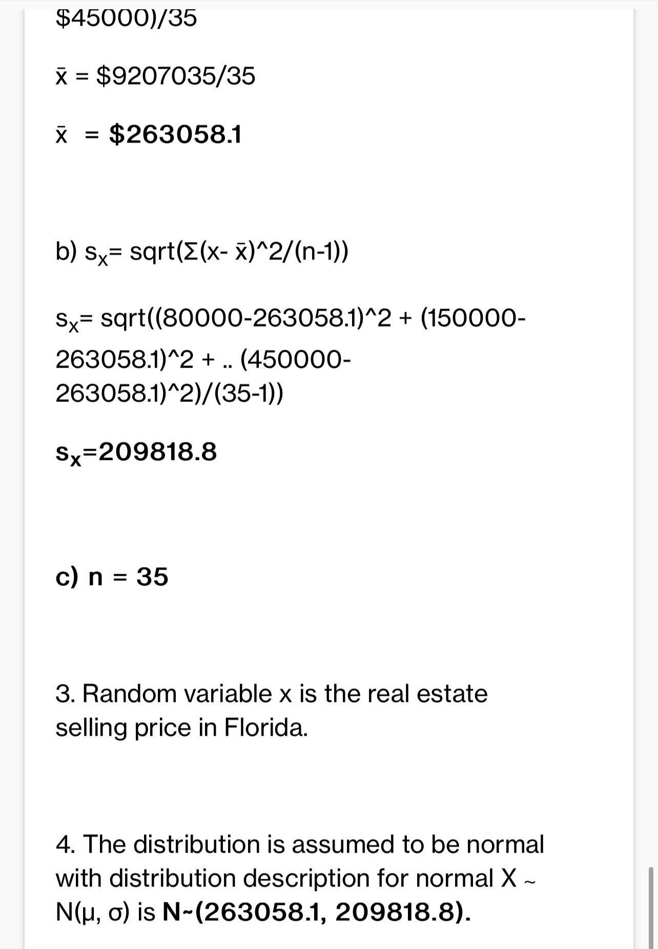 of the data. Use the list of data on the first page
