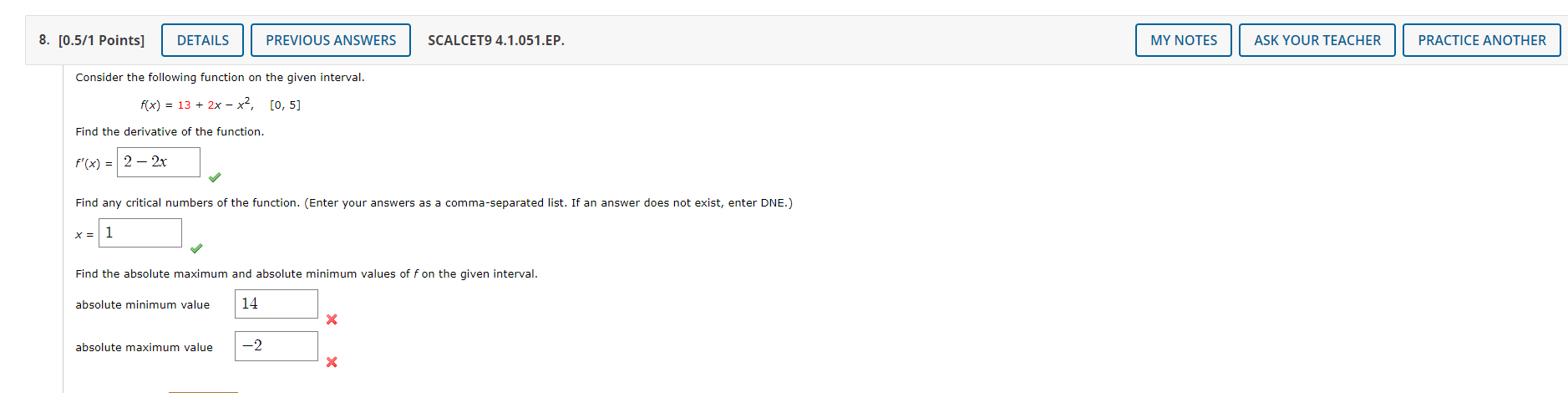 as a comma-separated list. If an answer does not exist, enter DNE.)