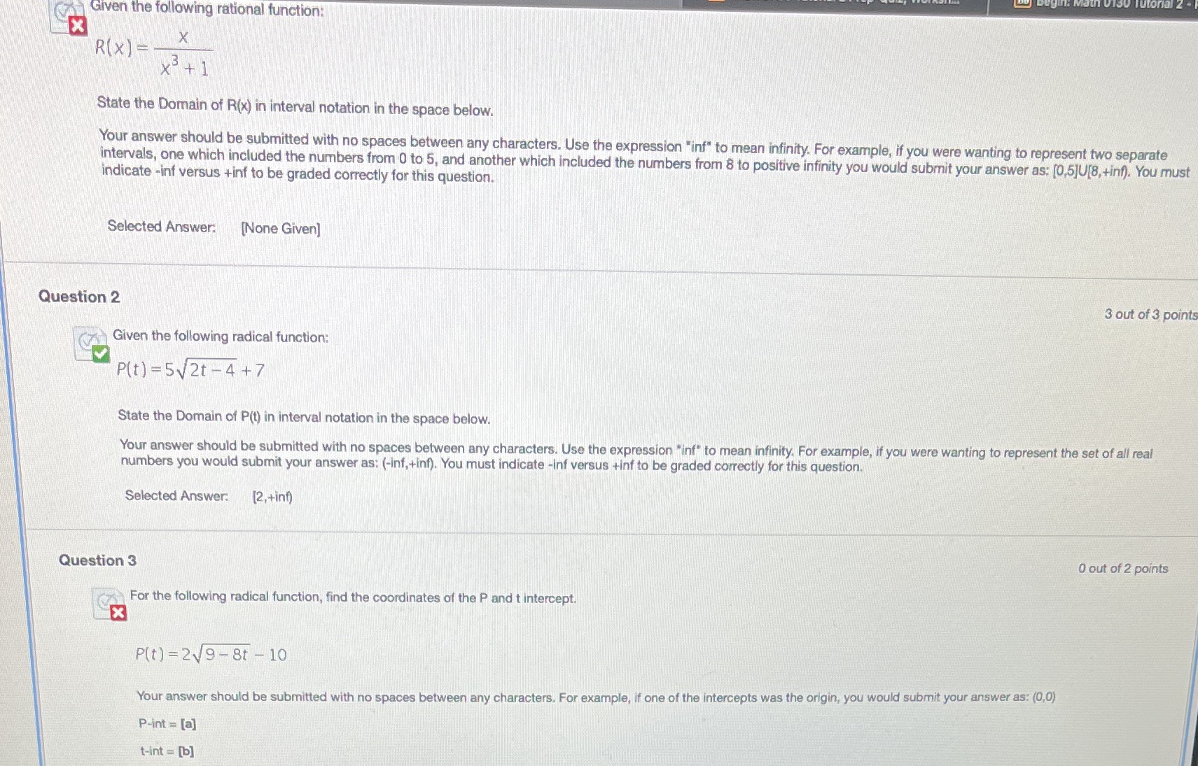  Given the following rational function: X R(X ) = - X