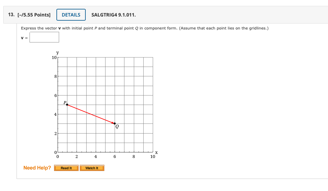 with initial points (0, 0), (2, 3), and (-3, 5). u =
