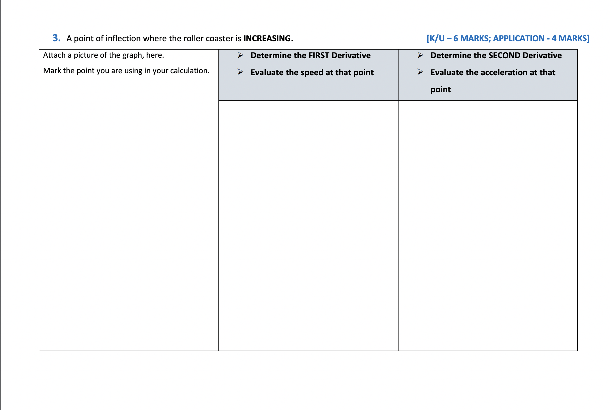 Your ca'CUIE'ion- > Evaluate the speed at that point > Evaluate the