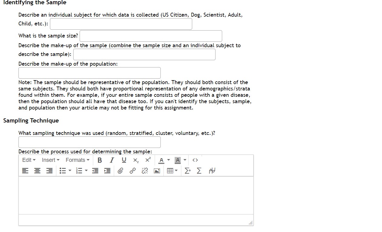 the article: URL (website address) of the article: Date the article was