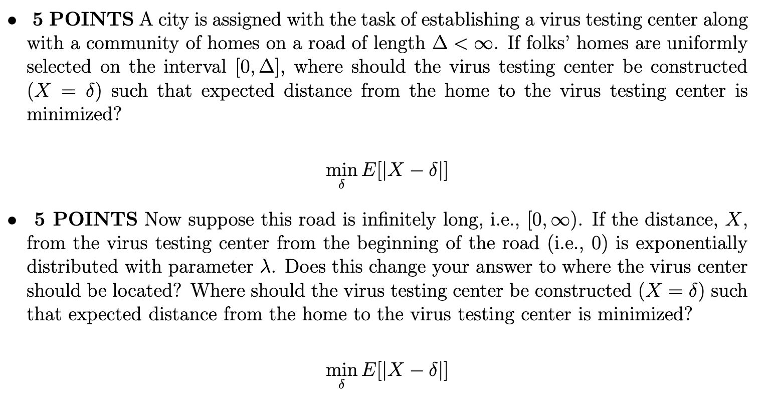 establishing a Virus testing center along with a community of homes on
