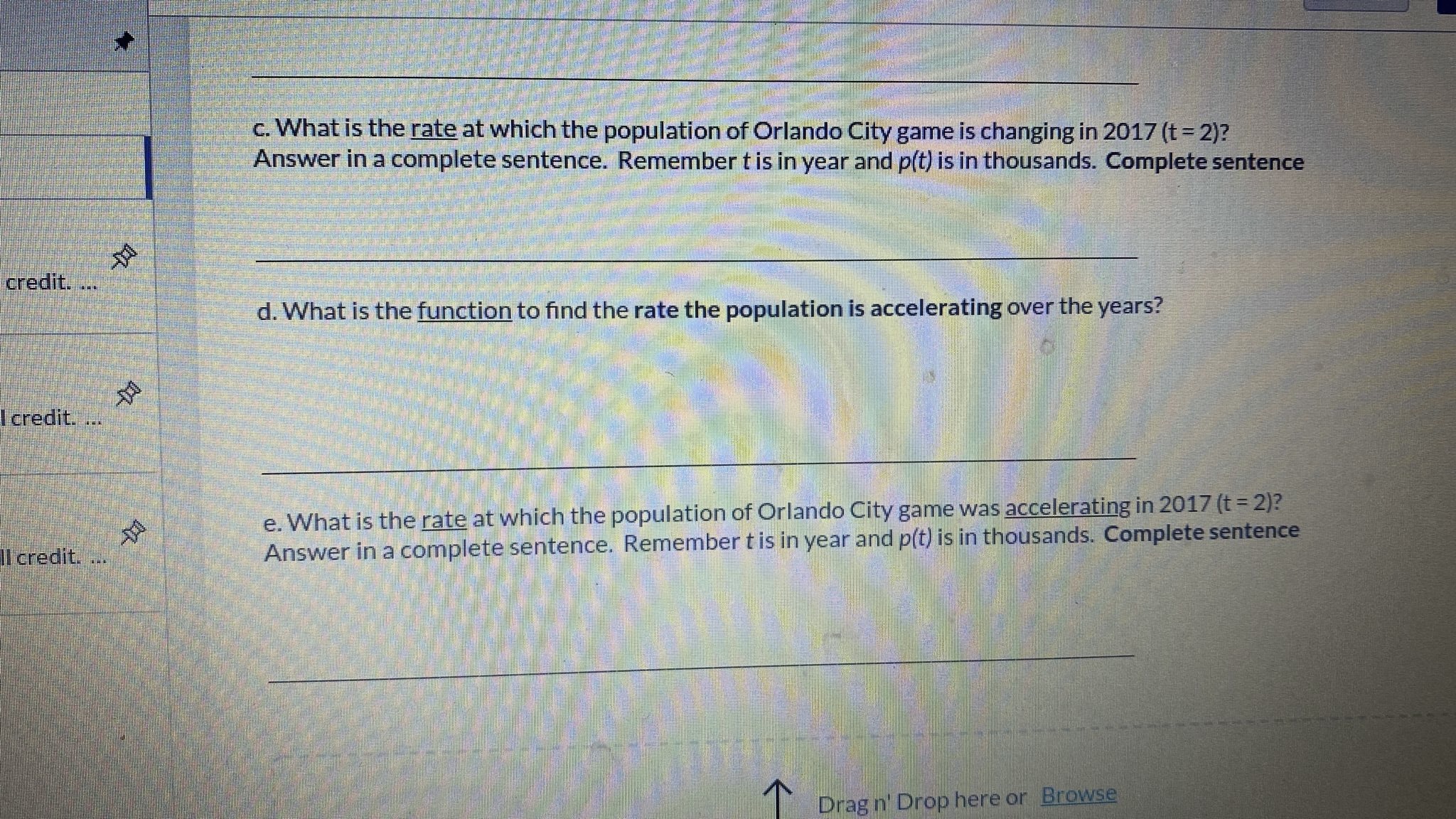 is changing in 2017 (t = 2)? Answer in a complete sentence.