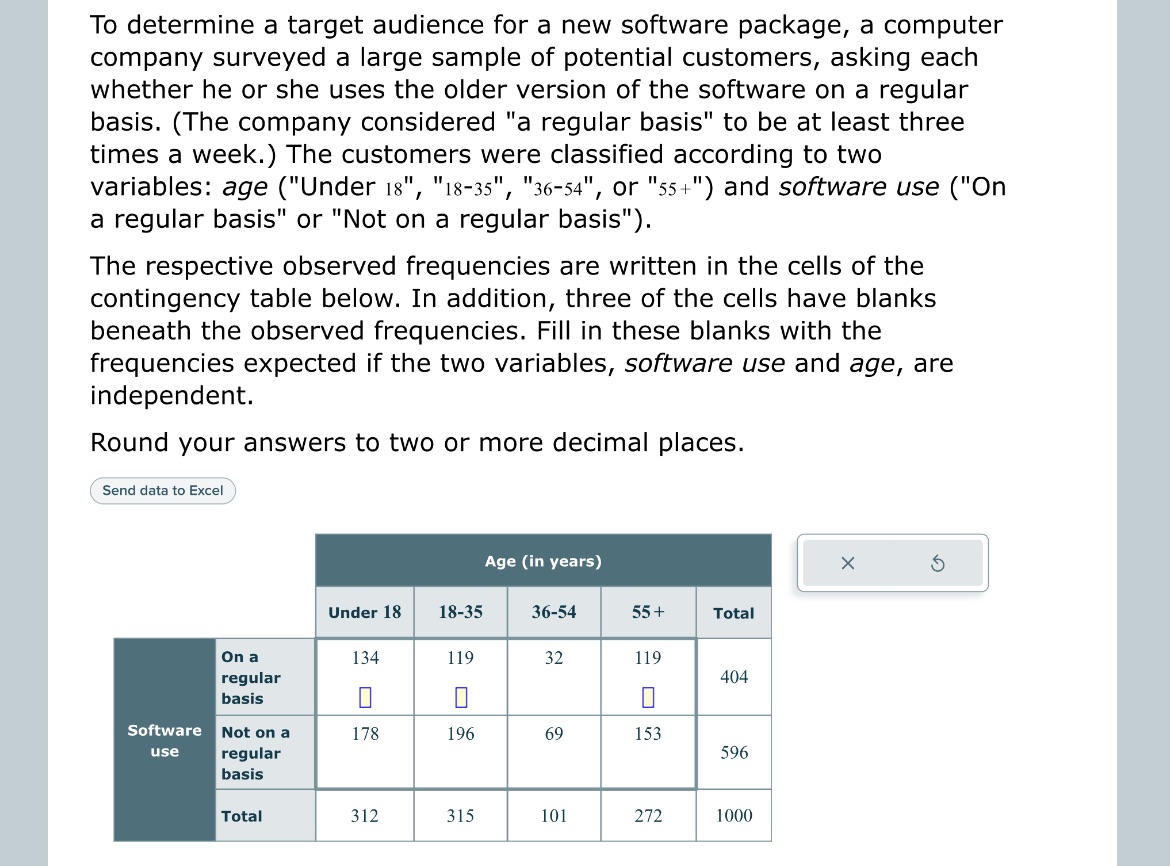computer company surveyed a large sample of potential customers, asking each whether