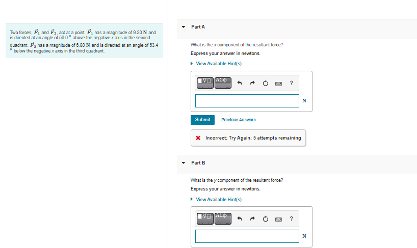 angle of 56.0 above the negative x axis in the second quadrant.
