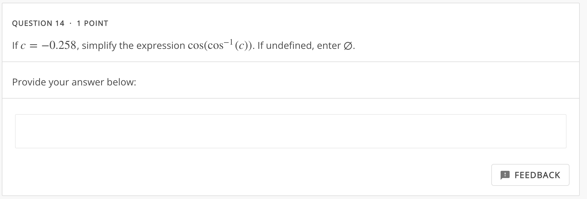 where r = 17. Provide your answer below: n FEEDBACK QUESTION 17