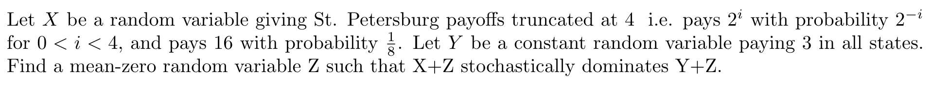 question is below Let X be a random variable giving St.