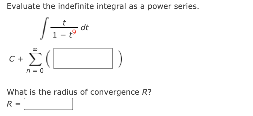Find a power series representation for the function. (Give your power series