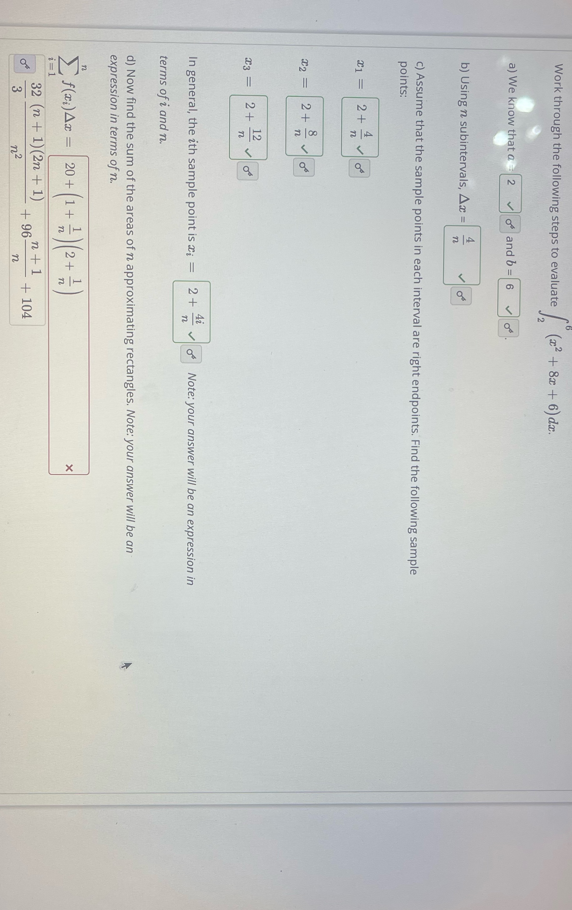+ 8x + 6) do. a ) We know that a =
