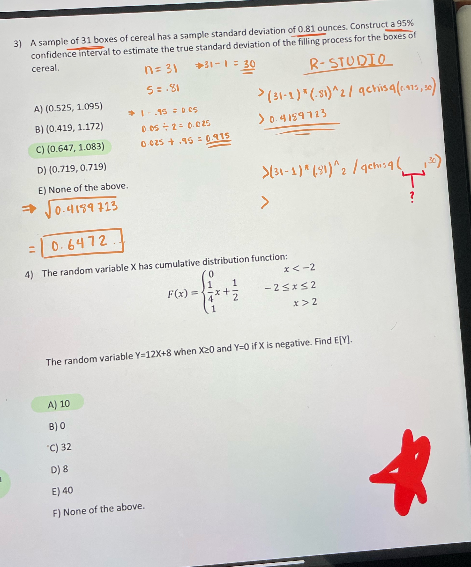  Question 3 : I got one section, but on the pic