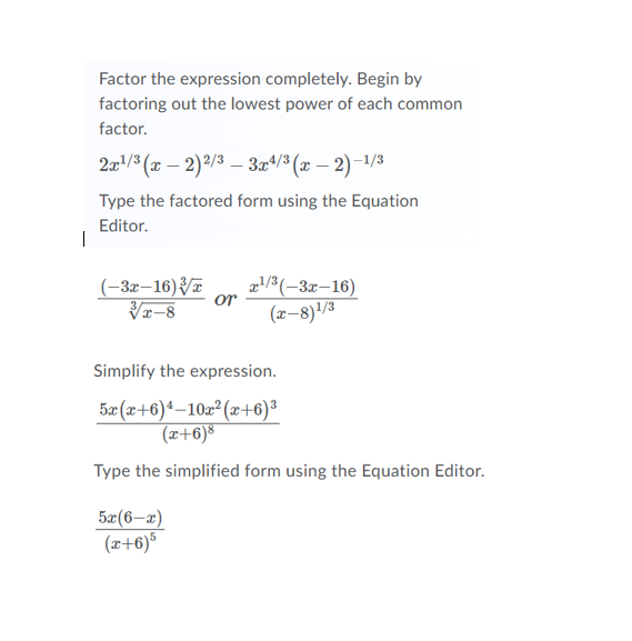 Solve the equation: (4x - 5)2 = 5 Type solutions in the