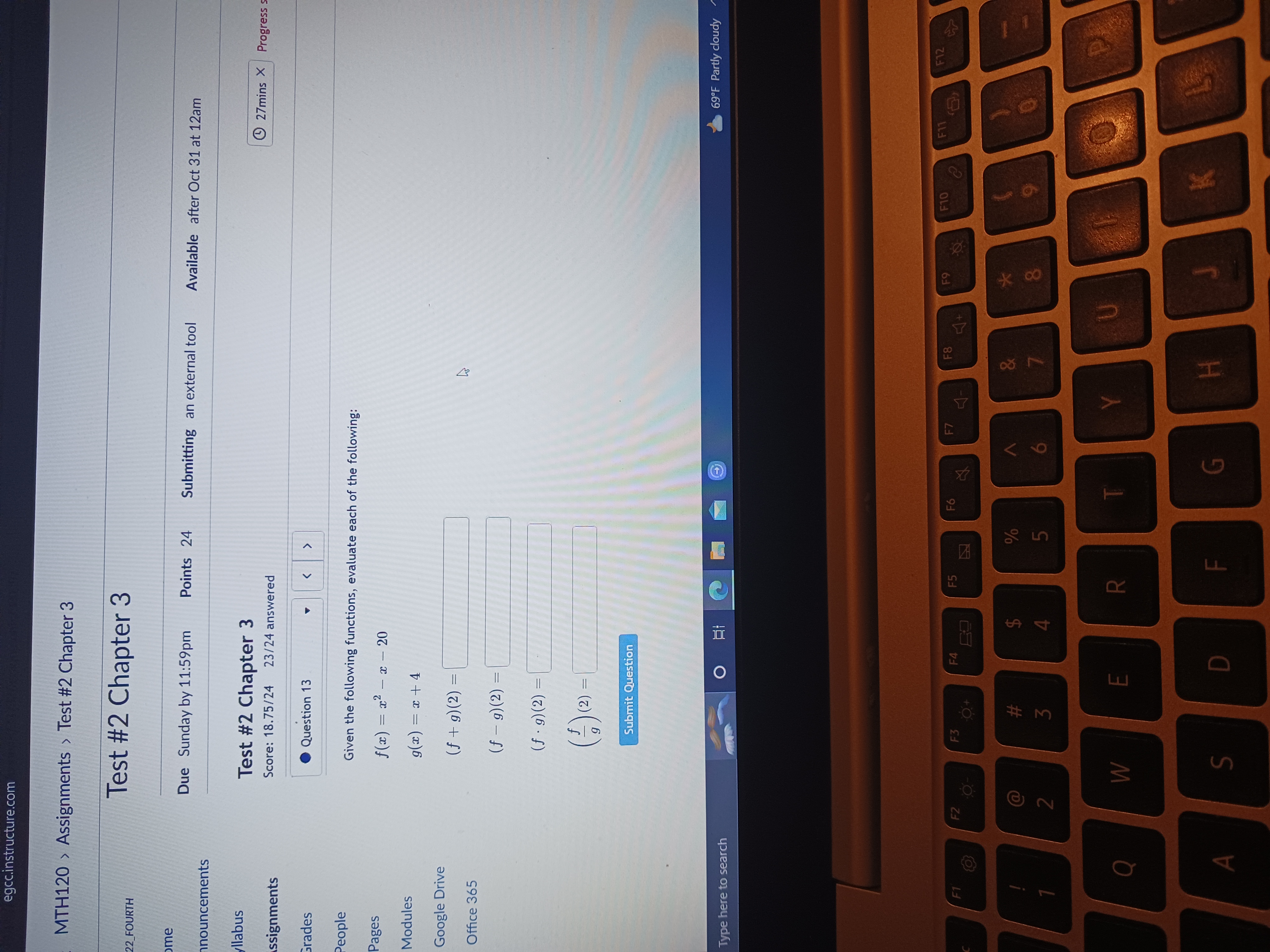 #2 Chapter 3 me Due Sunday by 11:59pm Points 24 Submitting an