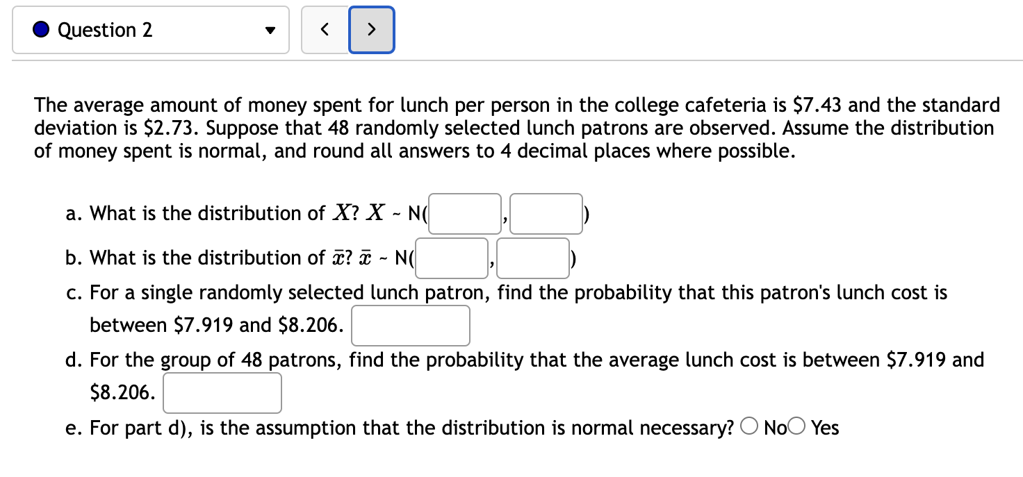For the group of 12, find the probability that the average number