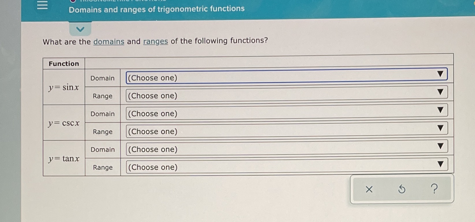  Please help me with this problem, I keep getting it wrong.