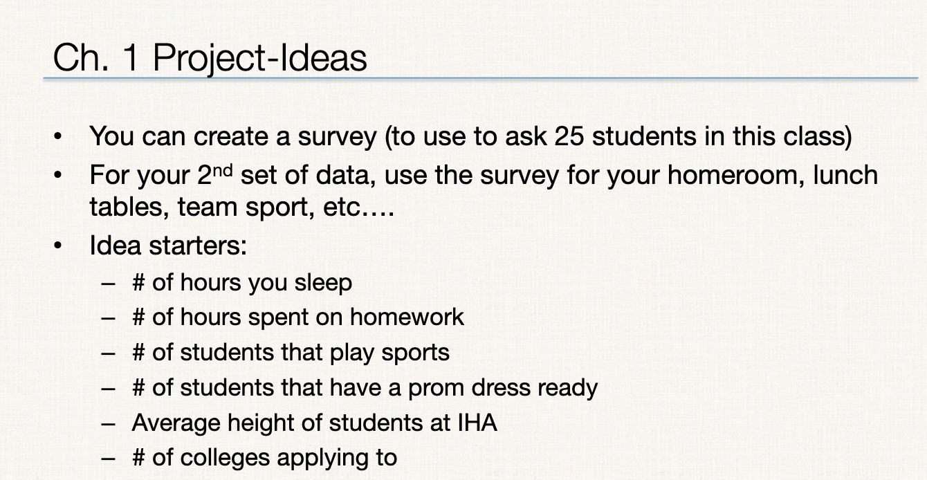 to ask 25 students in this class) - For your 2"cl set