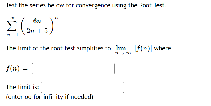 Test the series below for cenvergence using the Rent Test. The