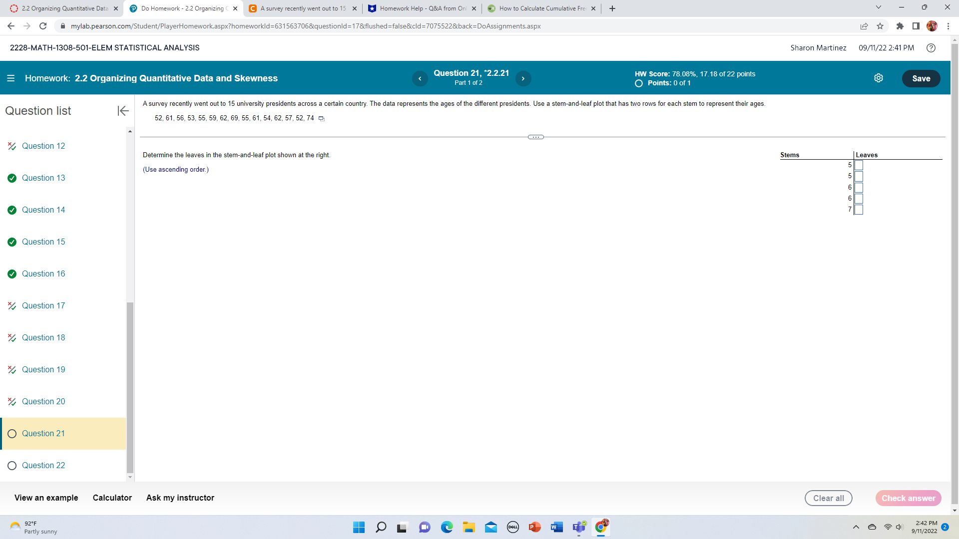 X C A survey recently went out to 15 x Homework Help
