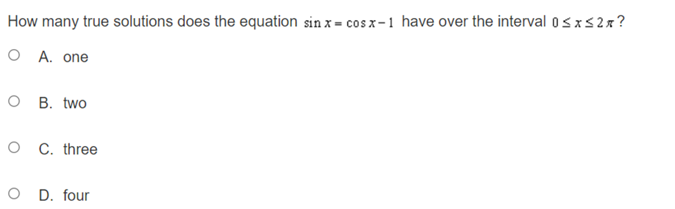 x + cos x = 2 3sin x + (1-sin x) =2