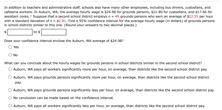 your answers to three decimal places.) A 95% confidence interval for p,