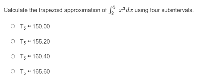 = (0.1)[4(0.0) + 4(0.2) + 4(0.4) + 4(0.6) + 4(0.8)] O R5