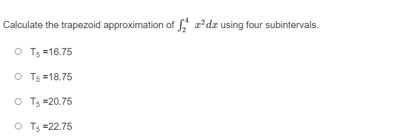 = (0.2)[4(0.2) + 4(0.4) + 4(0.6) + 4(0.8) + 4(1.0)] O R5