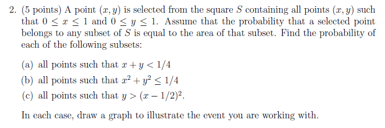 3 containing all points (any) such that U E I E 1