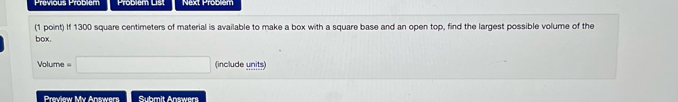 to make a box with a square base and an open top,