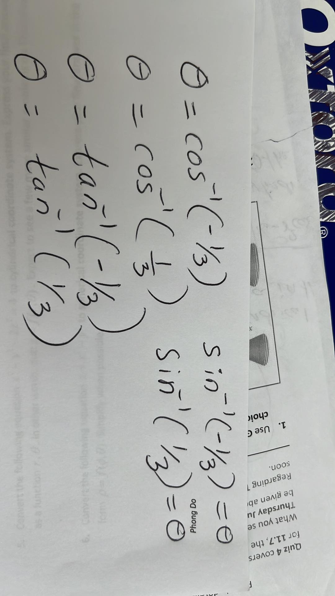 please explain them step by step on paper with pen so