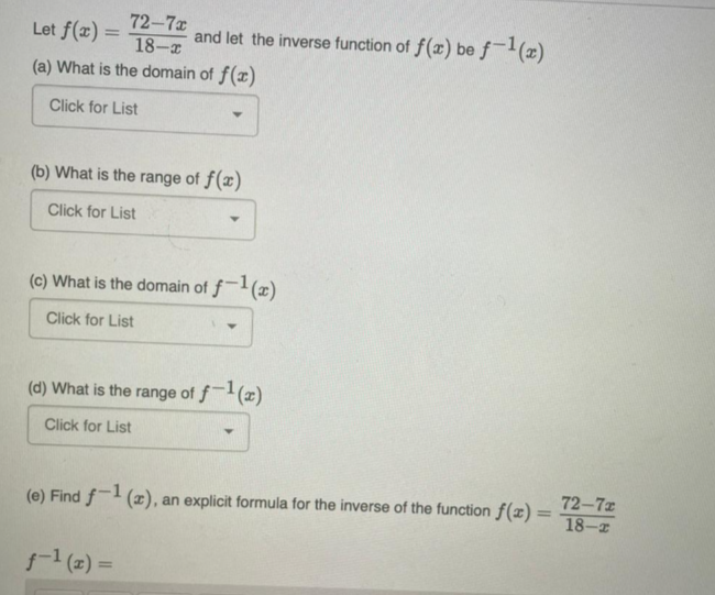 / (x] bo f (1) [a) What is the domain of ]