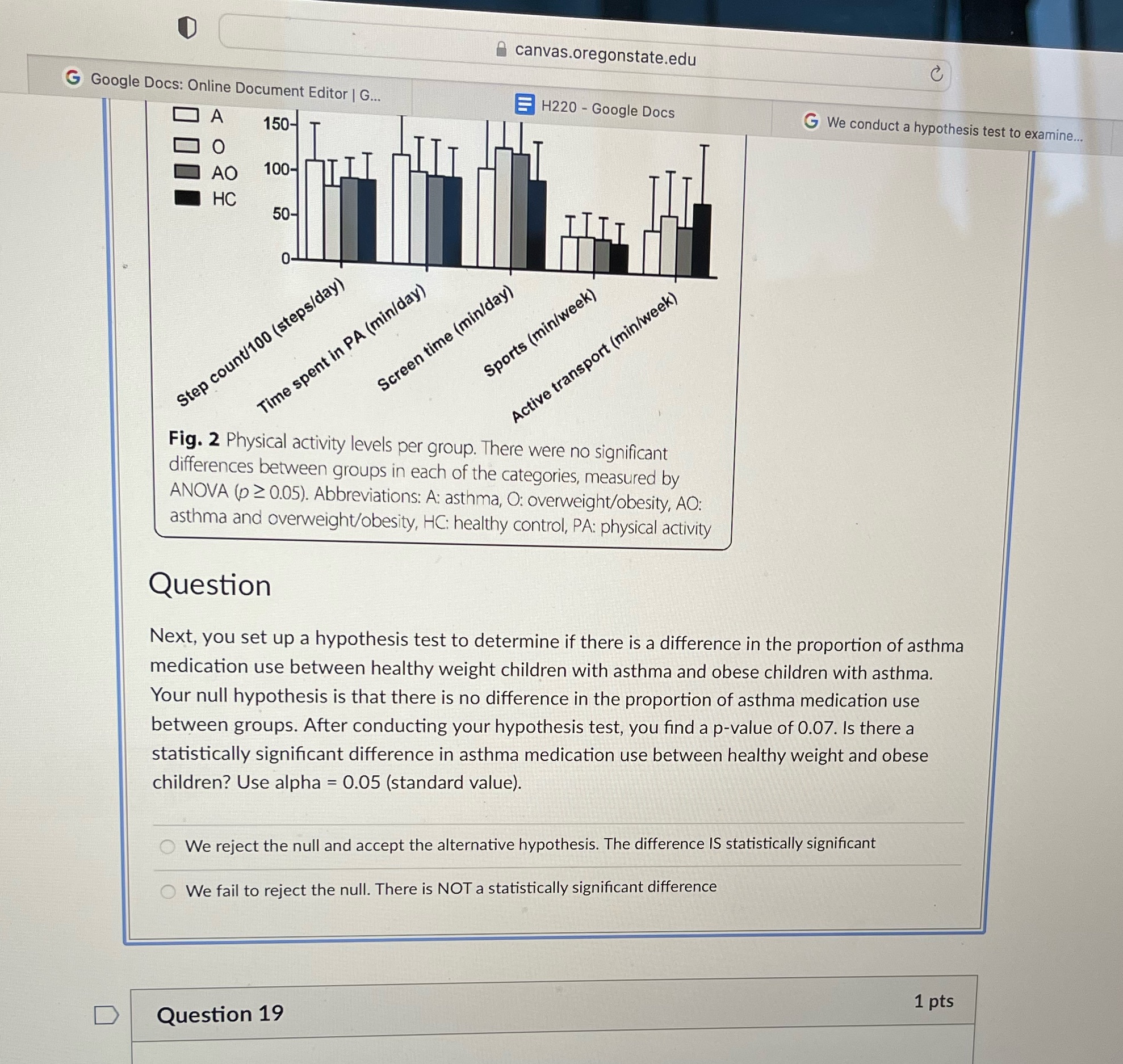 canvas.oregonstate.edu C G Google Docs: Online Document Editor | G... H220