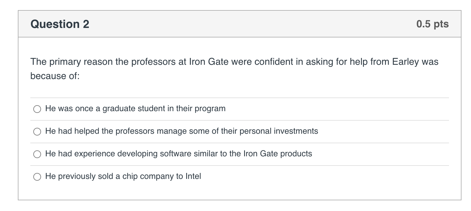 confirm that Iron Gate was well designed 0 He asked his contacts