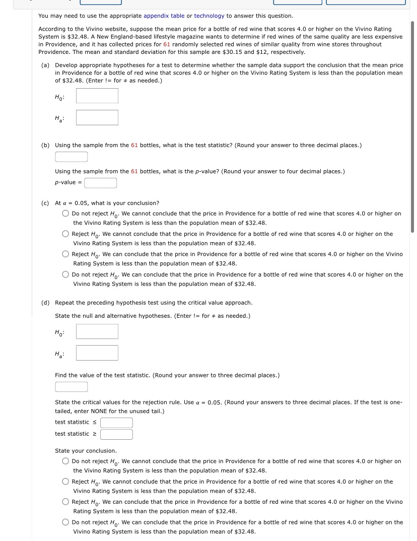 Stats math question 2 You may need to use the appropriate