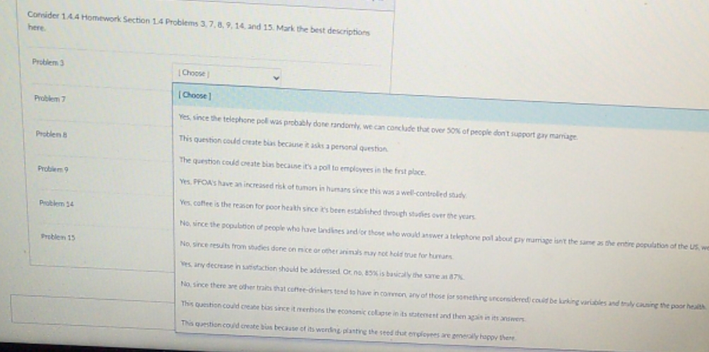 3,7,8,9,14 and 15. Cornider 14.4 Homework Section 14 Problems 3, 7. 8,