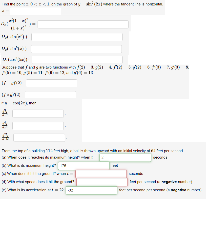 Find the point 0 < < 1; on the graph ofy 7