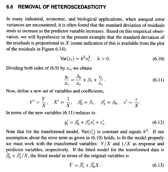 (WLS) method to fit the model. Provide the regression equation. . Use