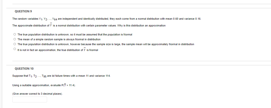 the following, the probability distribution of: X = (/11)(X1+ ...+X11) O N(0,1)
