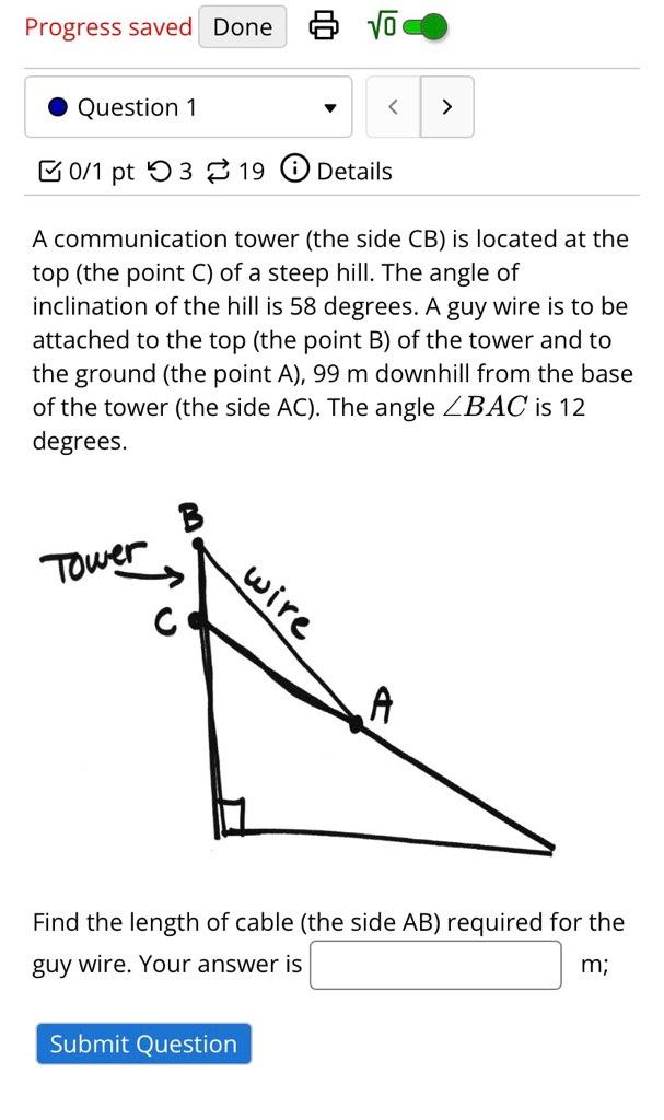  Progress saved Done (E) 15' I Question 1 v a: >