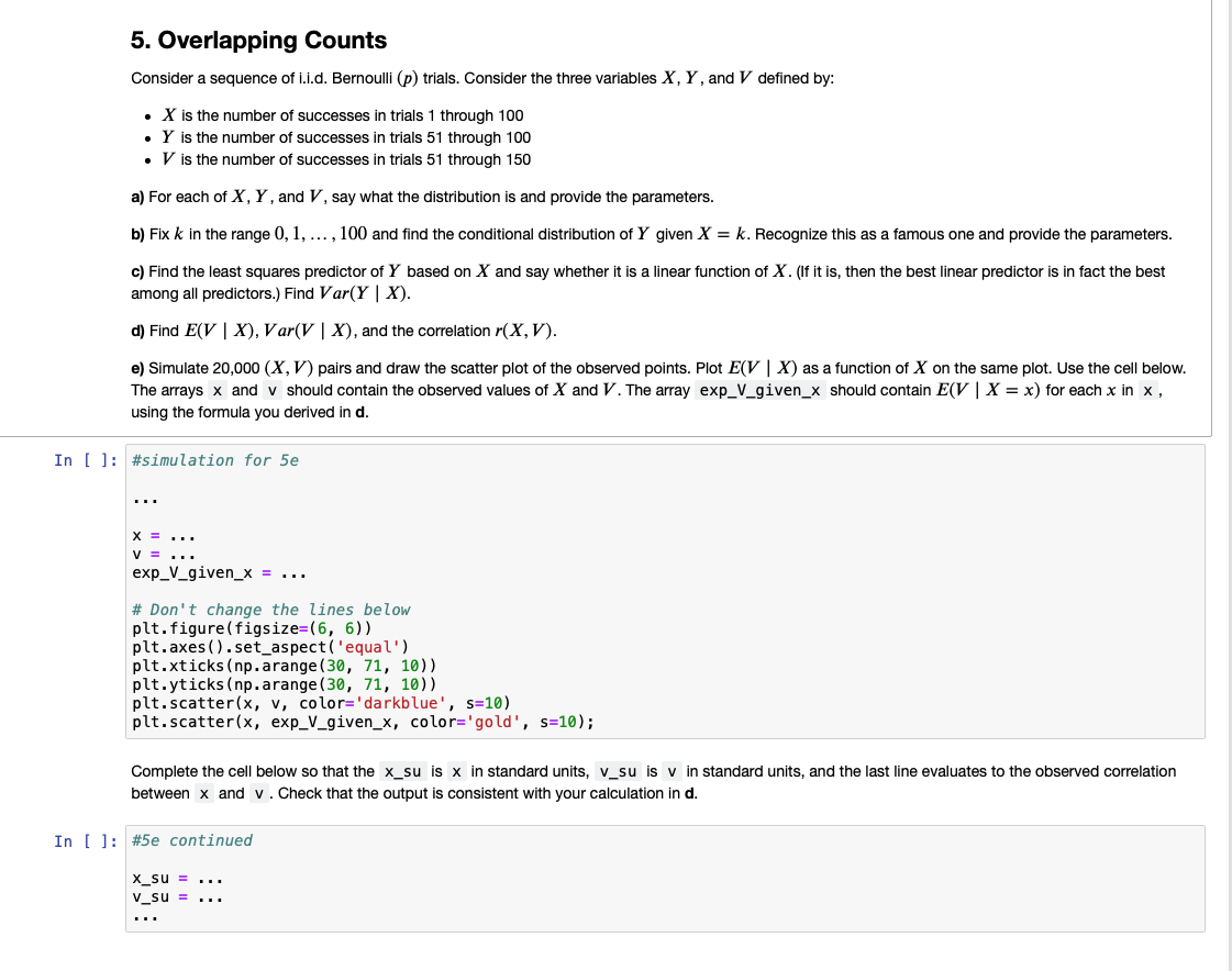 have to submit in 2 hours. 5. Overlapping Counts Consider a sequence