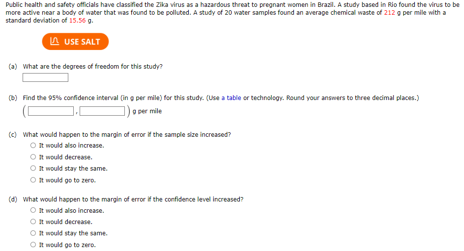 answer to three decimal places.) I USE SALT Given a population that