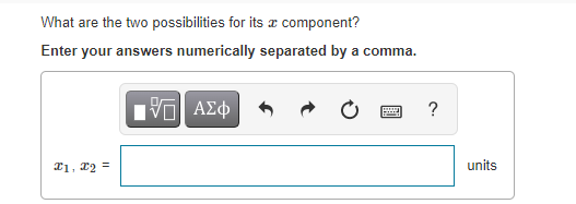 a magnitude of 95.0 units and a 1: component of E4.[I unite.