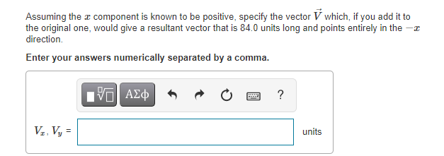 What are the two possibilities for its & component? Enter your answers