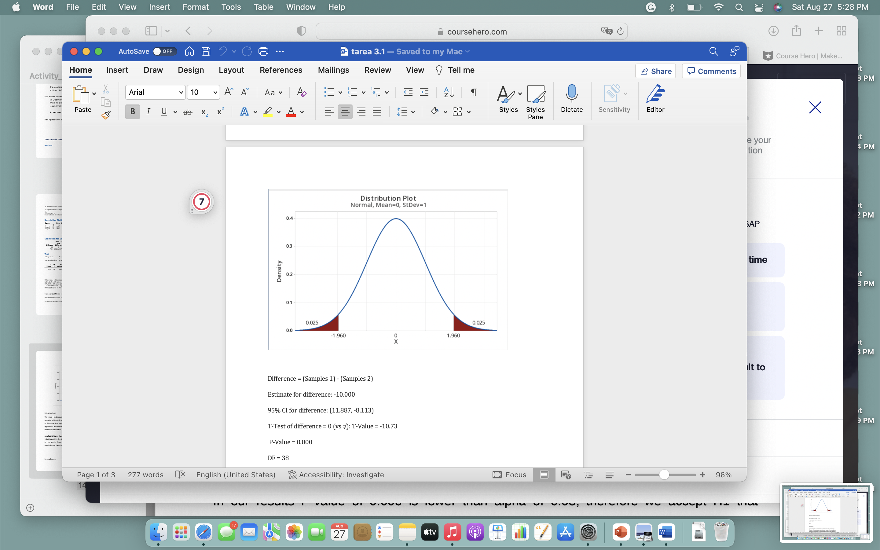 my Mac Course Hero | Make. Home Insert Draw Design Layout References