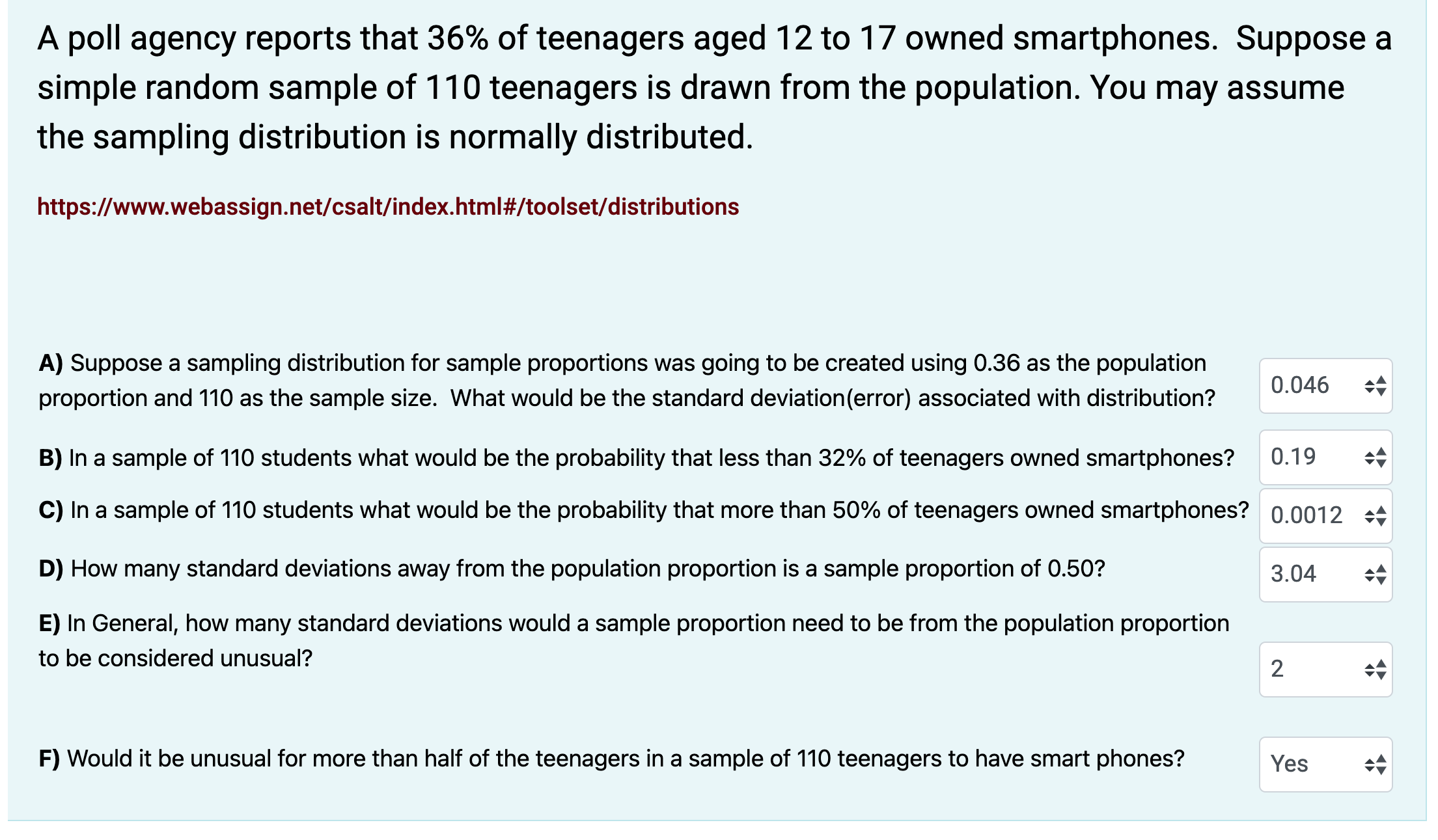 What is the chance (as a percentage) that student gets 4 or